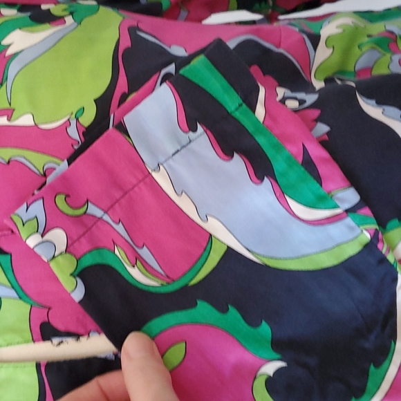 Talbots retro print top - Picture 4 of 7